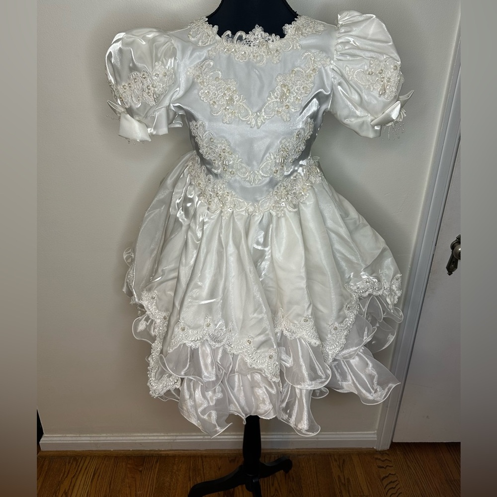 Vintage Lida sz10 girls dress- pagent, first communion, flower girl
